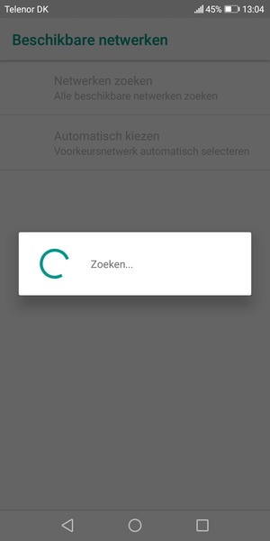 Wacht tot de zoekopdracht beëindigd is