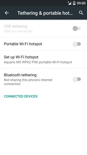 Select Set up Wi-Fi hotspot