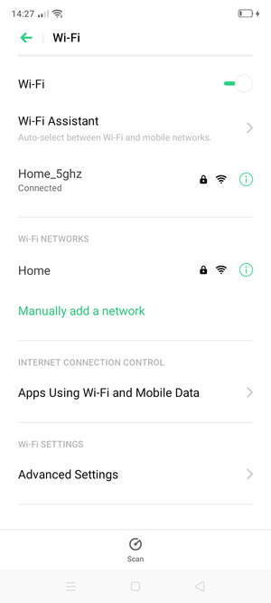 You are now connected to the Wi-Fi network
