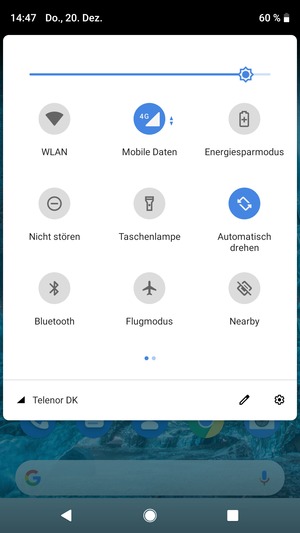 Stellen Sie die Helligkeit auf das erforderliche Niveau