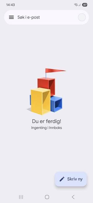 Hotmail er klar til bruk