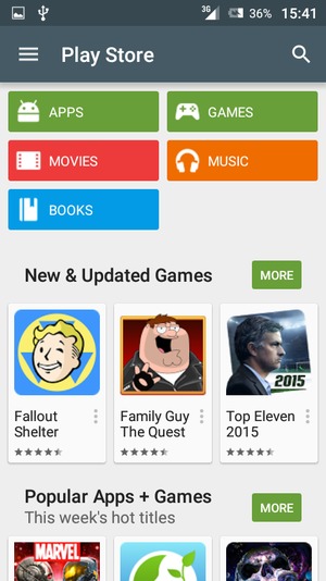 Select the Search button