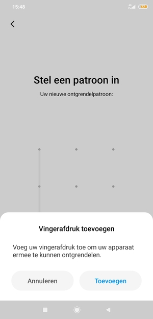 Selecteer Annuleren