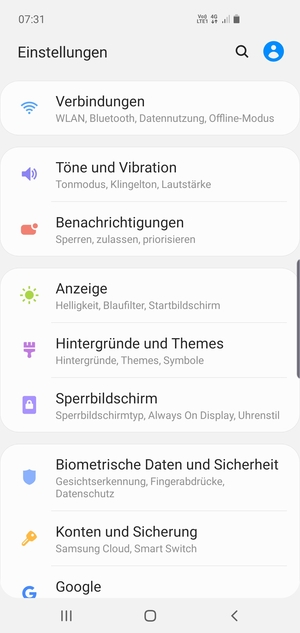 Wählen Sie Verbindungen