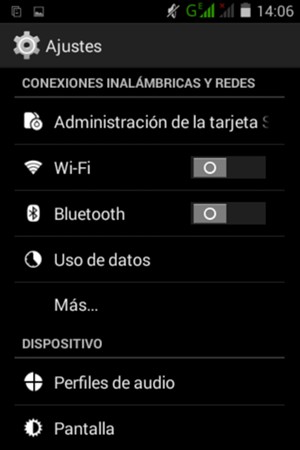 Seleccione Wi-Fi