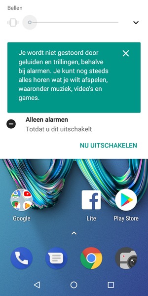 Klik nog een keer voor stille modus