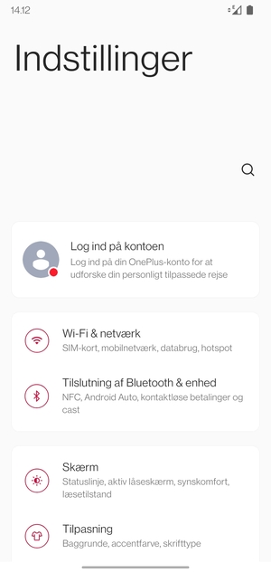 Vælg Wi-Fi & netværk