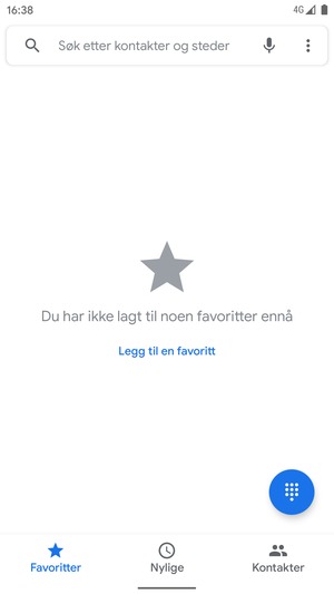 Velg menyknappen