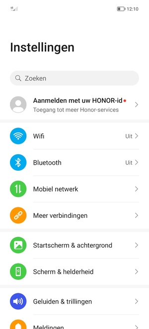 Selecteer Wifi