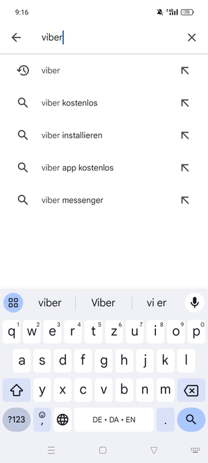 Geben Sie den Namen der App ein und wählen Sie Suchen