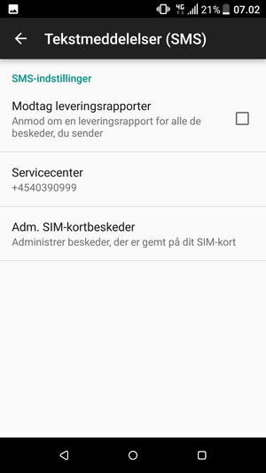 Vælg Servicecenter