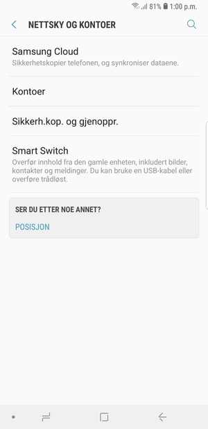 Velg Kontoer