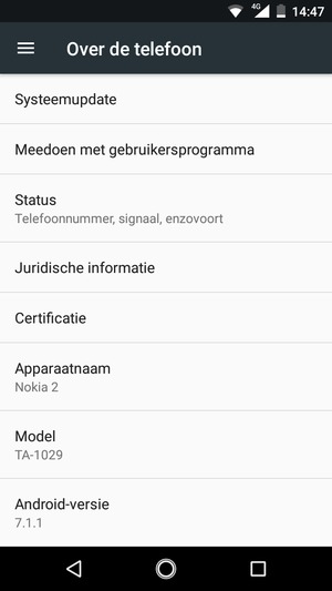 Selecteer Systeemupdate