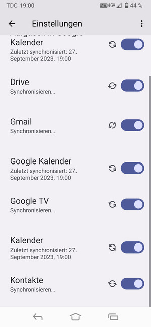 Ihre Kontakte von Google werden nun auf Ihr Handy synchronisiert