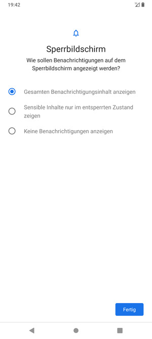 Wählen Sie die gewünschte Option und wählen Sie Fertig