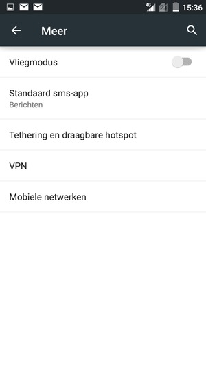 Selecteer Mobiele netwerken