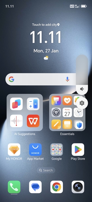 Select the Settings button