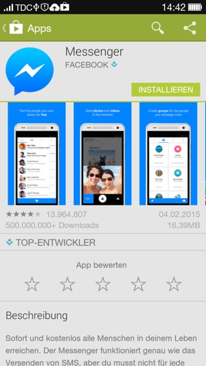 Wählen Sie INSTALLIEREN