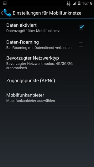 Wählen Sie Zugangspunkte (APNs)