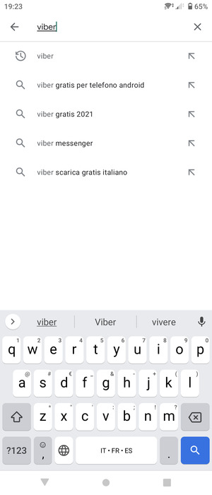 Inserisci il nome dell'app e seleziona Ricerca