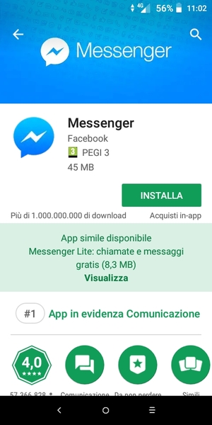 Seleziona INSTALLA