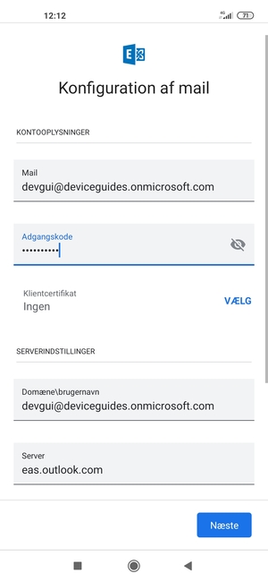 Indtast din adgangskode
