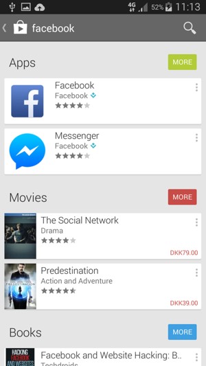 Select the app