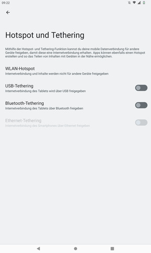 Wählen Sie WLAN-Hotspot