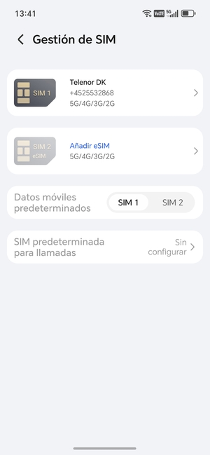 Seleccione Añadir eSIM