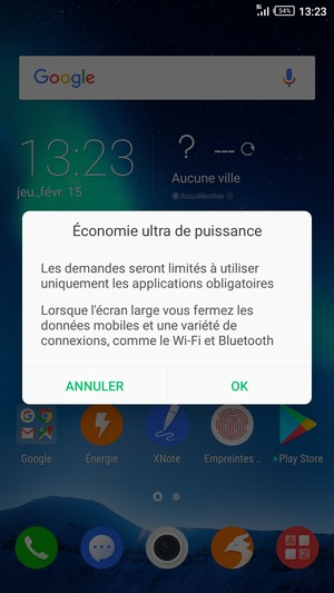 Sélectionnez OK