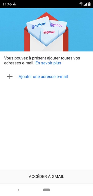 Sélectionnez Ajouter une adresse e-mail
