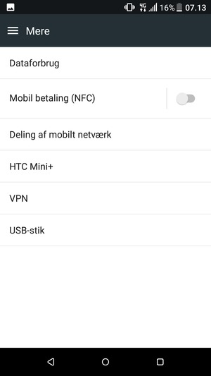 Vælg Deling af mobilt netværk