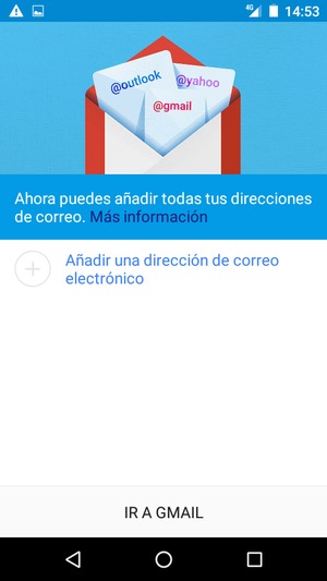 Seleccione Añadir una dirección de correo electrónico