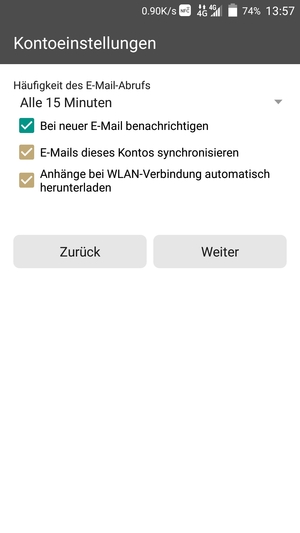 Wählen Sie Weiter