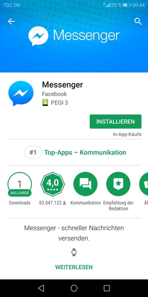 Wählen Sie INSTALLIEREN