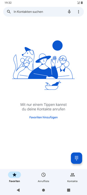 Wählen Sie Tastenfeld