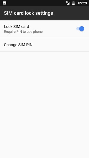 Select Change SIM PIN