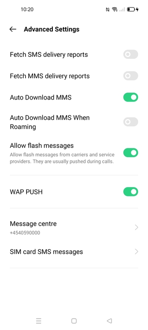 Select Message centre