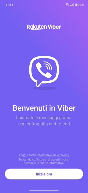 L'app è pronta per l'uso