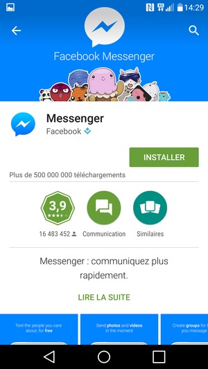 Sélectionnez INSTALLER