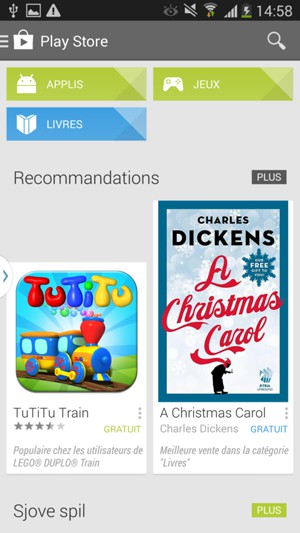 Sélectionnez le bouton de Recherche