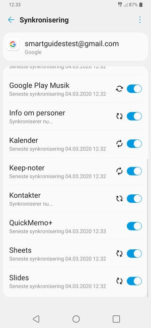 Dine kontakter fra Google vil nu blive synkroniseret til din telefon