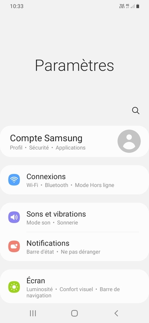 Sélectionnez Connexions