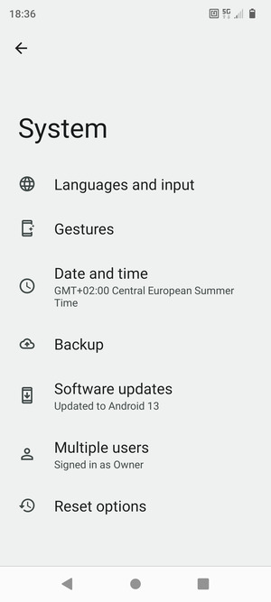 Select Software updates