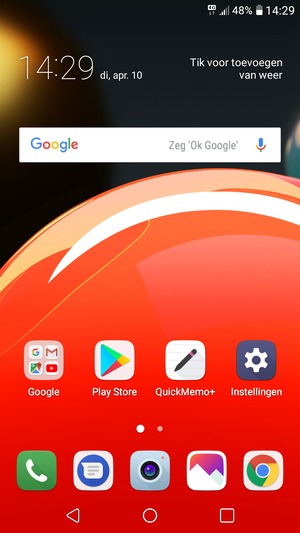 Selecteer de Recente applicaties-knop