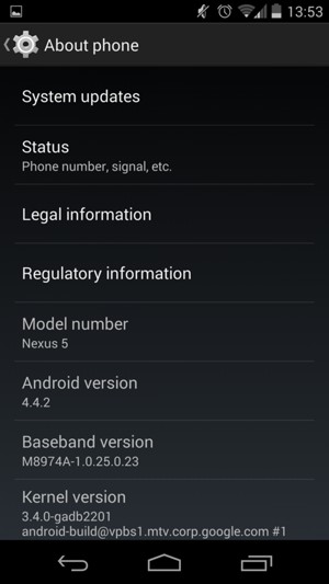 Select System updates