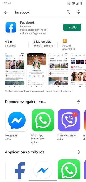 Sélectionnez l'appli