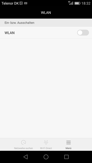 Schalten Sie WLAN ein