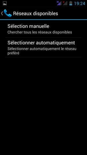Sélectionnez Sélection manuelle