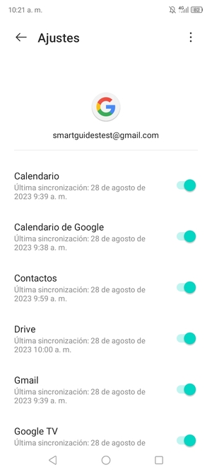 Asegúrese de haber seleccionado Contactos
